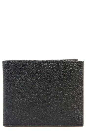 Men's Boconi Garth Leather Bifold Wallet - Black