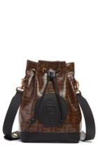 Fendi Mon Tresor Logo Bucket Bag - Brown