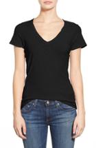 Women's James Perse Slub Cotton V-neck Tee - Beige