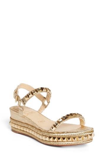 Women's Christian Louboutin Cataclou Espadrille Wedge Sandal