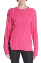 Women's Derek Lam 10 Crosby Diagonal Cable Sweater - Pink