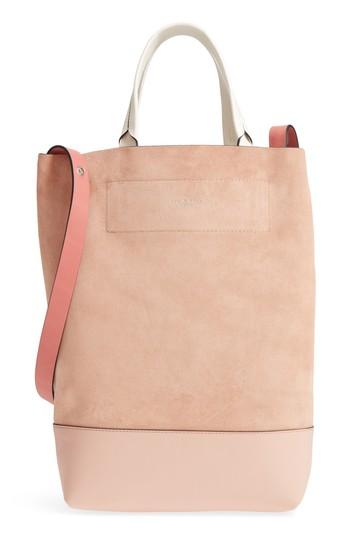 Rag & Bone Walker Convertible Suede & Leather Tote - Beige