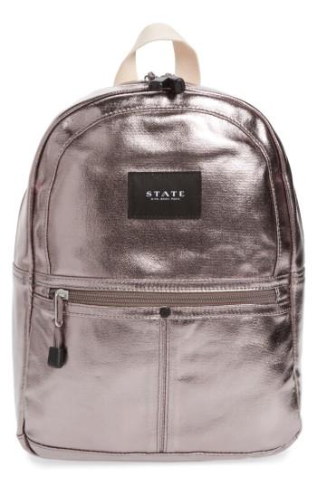 State Bags Mini Kane Backpack - Metallic