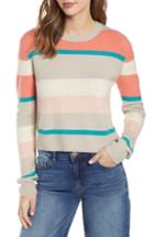 Women's Cotton Emporium Multi Stripe Sweater - Grey