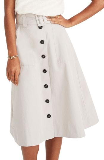 Women's Madewell Trench Circle Skirt - Beige