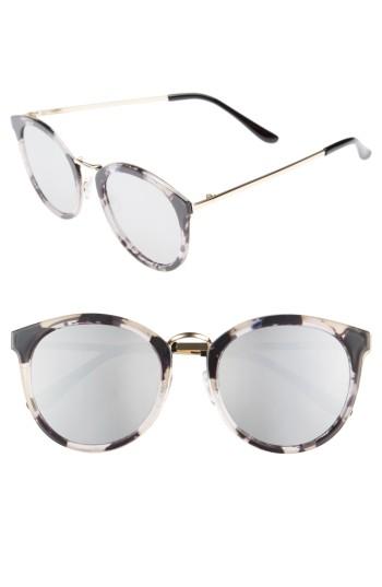 Women's Bp. Metal & Enamel Sunglasses - Black/ White