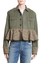 Women's Harvey Faircloth Peplum Vintage Army Jacket