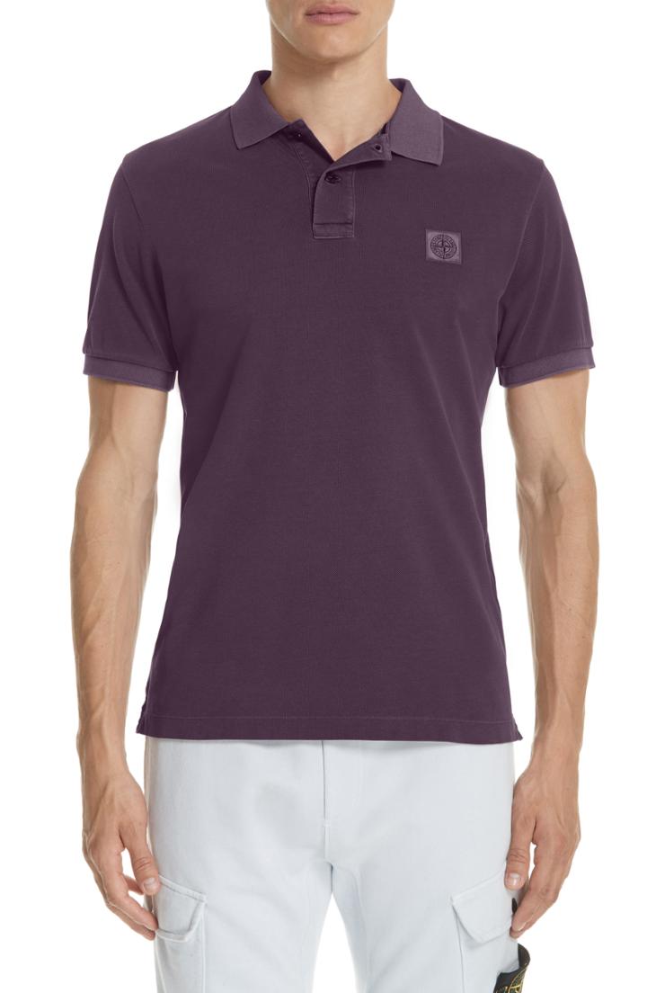 Men's Stone Island Polo Cotton Pique Polo