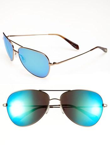 Oliver Peoples Polarized Aviator Sunglasses