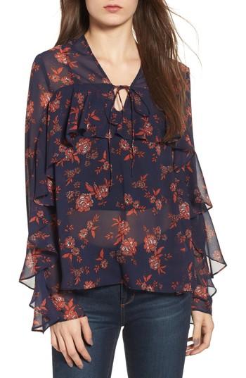 Women's The Fifth Label Capital Floral Blouse - Blue