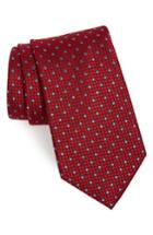 Men's Nordstrom Men's Shop Larrea Dot Silk Tie, Size - Red