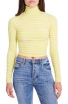 Women's Afrm Hunter Shirred Back Crop Top - Yellow