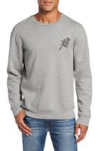 Men's Frame Rose Embroidered Crewneck Sweatshirt - Grey