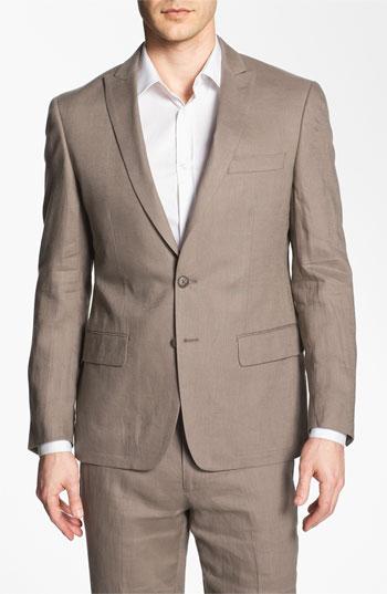 John Varvatos Star Usa Red Label Peak Lapel Linen