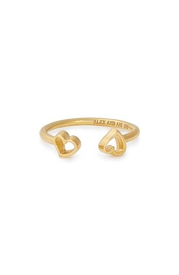 Women's Alex And Ani Heart Cuff Ring