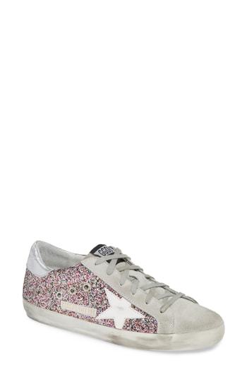 Women's Golden Goose Superstar Glitter Sneaker Us / 35eu - Pink