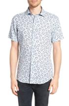 Men's Rodd & Gunn Alford Forest Floral Linen Sport Shirt - Blue