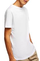 Men's Topman Longline T-shirt - White