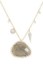 Women's Meira T Jewelry Diamond & Semiprecious Stone Pendant Necklace