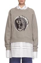 Women's Burberry Graphic Print Sweatshirt - Grey