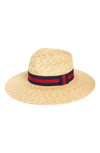 Women's Bp. Heritage Wide Brim Straw Hat - Beige