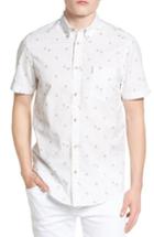 Men's Ben Sherman Modern Fit Palm Print Woven Shirt - White