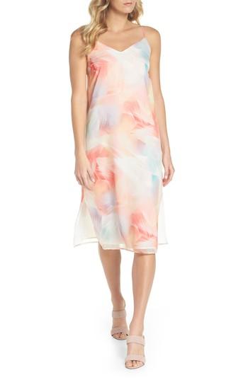 Women's Cece Jayme Colorful Vapors Slipdress - White