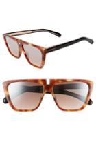 Women's Givenchy 58mm Flat Top Sunglasses - Havana Orange/ Black