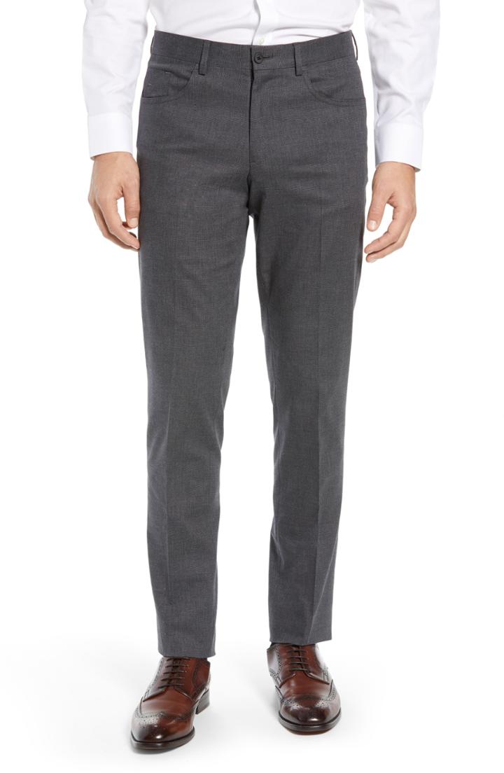 Men's Nordstrom Men's Shop Trim Fit Trousers X 34 - Grey