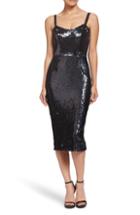 Women's Dress The Population Lynda High Shine Sequin Cocktail Sheath Dress - Black