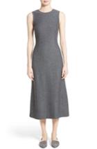 Women's St. John Collection Clair Knit A-line Midi Dress - Grey