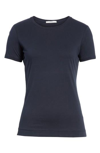 Women's Adam Lippes Cotton Crewneck Tee, Size - Blue