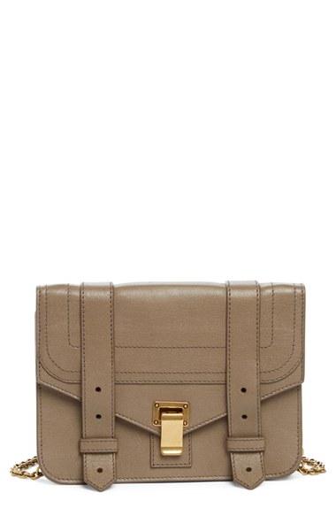 Proenza Schouler Tiny Ps1+ Grainy Leather Satchel - Beige
