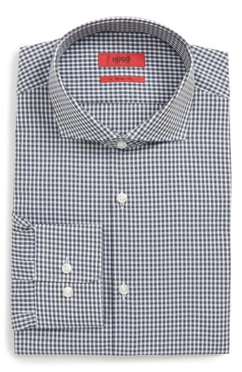 Men's Hugo Meli Sharp Fit Check Dress Shirt .5l - Green