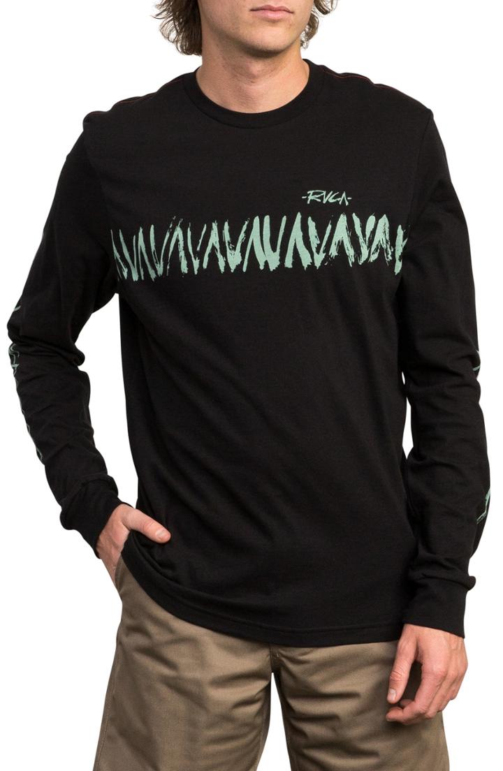 Men's Rvca Dry Brush Graphic T-shirt, Size - Black
