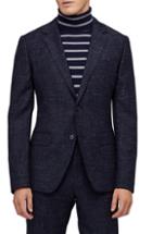 Men's Bonobos Jetsetter Crosshatch Wool Blend Blazer S - Blue