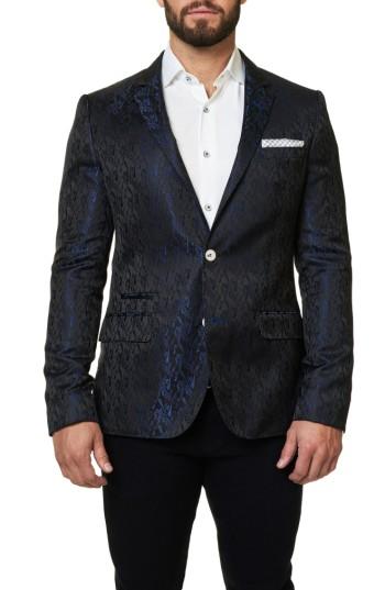 Men's Maceoo Socrate Jacquard Sport Coat (m) - Blue