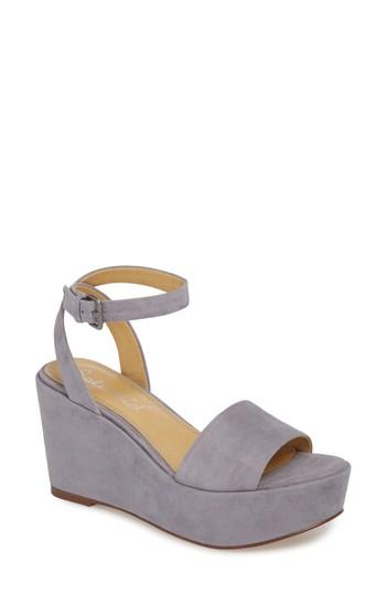 Women's Splendid Felix Platform Wedge Sandal M - Grey