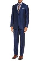 Men's David Donahue Ryan Classic Fit Solid Wool Suit