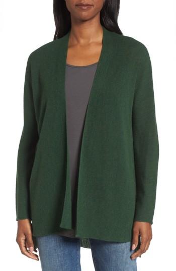 Women's Eileen Fisher Merino Wool Cardigan - Green