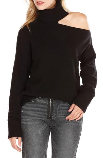 Women's Paige Raundi Cutout Shoulder Sweater - Black
