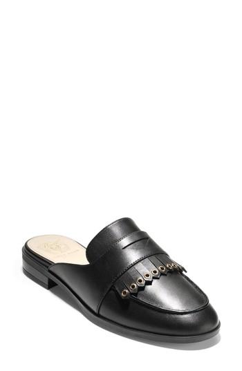 Women's Cole Haan Pinch Kiltie Mule B - Black