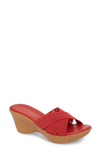 Women's Athena Alexander Optima Mule M - Red