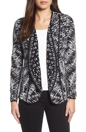 Women's Nic+zoe Night Sky Reversible Cardigan - Black