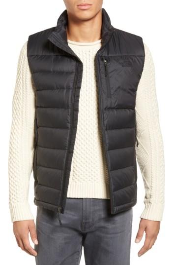 Men's The North Face 'aconcagua' Goose Down Vest - Black