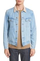 Men's A.p.c. Veste Howl Denim Jacket, Size - Blue
