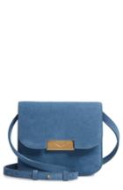 Victoria Beckham Eva Calfskin Suede Shoulder Bag -