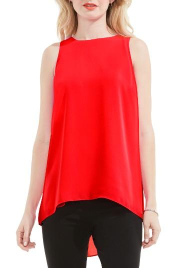 Women's Vince Camuto Back Pleat Blouse, Size - Red