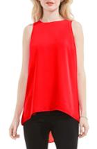 Women's Vince Camuto Back Pleat Blouse, Size - Red