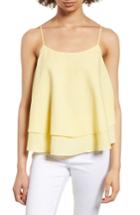 Women's Bp. Tiered Linen Blend Camisole, Size - Yellow